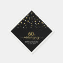 Search for 60th anniversary napkins Gold
