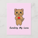 Search for sending love postcards Cat