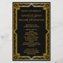 Search for art deco wedding programs 1920s