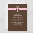 Search for cross christening invitations Pink