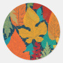 Search for autumnal leaves stickers Watercolor