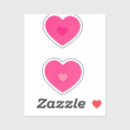 Search for 2 hearts stickers For her