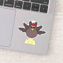 Search for funny cartoon turkey stickers Cartoons