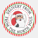 Search for cartoon santa claus stickers North pole