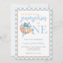 Search for little pumpkin 1st birthday invitations Watercolor