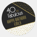 Search for 40 birthday stickers 40 and fabulous