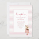 Search for its a baby girl shower invitations Pastel