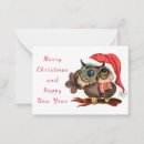 Search for owl christmas cards Baby