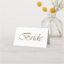Search for bridal shower place cards Calligraphy