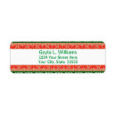 Search for winter party return address labels Green
