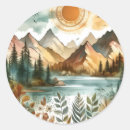 Search for mountain lakes stickers Nature