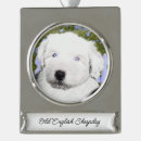 Search for old english sheepdog christmas tree decorations Puppy