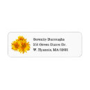 Search for sunflower bridal shower return address labels Yellow flowers