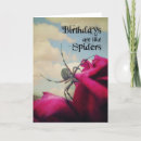 Search for spider birthday cards Humour