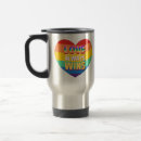Search for love will always win mugs Flag