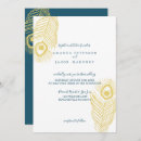 Search for vintage peacock wedding invitations Gold