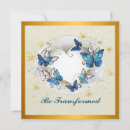 Search for blue heart invitations Gold