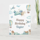 Search for boys airplane birthday cards Watercolor