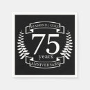 Search for 75th anniversary napkins Gold
