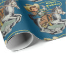 Search for vintage cowboy wrapping paper Horse