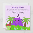 Search for hippo birthday invitations Jungle