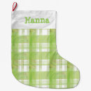 Search for green plaid christmas stockings Pattern