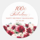 Search for 100 birthday stickers 100 and fabulous