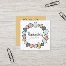 Search for jewelry business cards Handmade