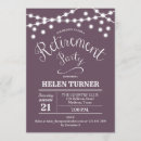 Search for womans purple retirement party invitations Lavender