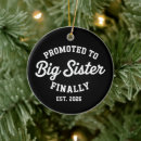Search for big sister christmas tree decorations Pregnancy