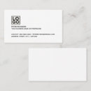 Search for direction business cards Modern