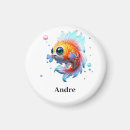 Search for fish magnets Watercolor