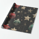 Search for christmas star wrapping paper Golden stars