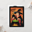 Search for retro seasonal invitations Witch
