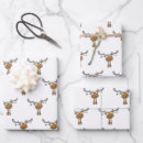Search for christmas moose wrapping paper Reindeer