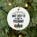 Search for pregnant christmas tree decorations Santa