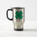 Search for irish travel mugs Four leaf clover