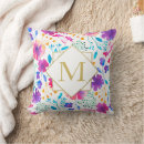 Search for bold floral cushions Purple
