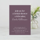 Search for eggplant bridal shower invitations Modern