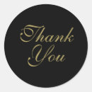 Search for gratitude stickers Black and gold