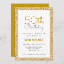 Search for gold 50th invitations Trendy