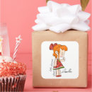 Search for red haired girl stickers For her