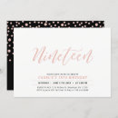 Search for 19 birthday invitations Minimal
