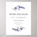 Search for floral engagement party signs We're engaged
