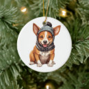 Search for basenji christmas tree decorations Puppy