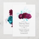 Search for turquoise rehearsal dinner invitations Floral