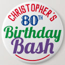 Search for eighty years old badges 80th