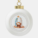 Search for christian nativity scene christmas tree decorations Mary and joseph