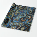Search for blue paisley wrapping paper Floral