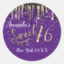 Search for purple and black party stickers Elegant